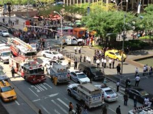 Photo Credit: http://gothamist.com/2013/11/14/da_wont_charge_cabbie_who_maimed_to.php The scene of the crash, via Bradd Jaffy